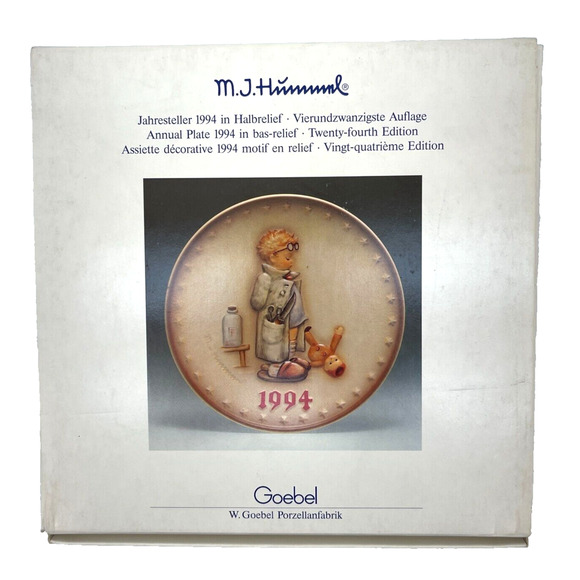Vintage 1994 Goebel M.J. Hummel 24th Annual Collector Plate 7.5" Series Edition - Picture 9 of 14